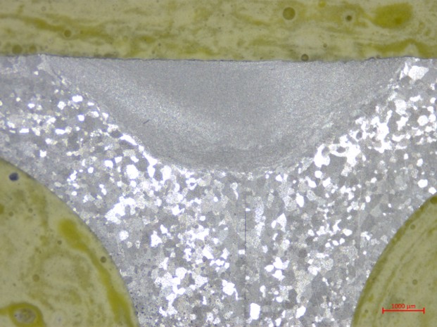 Butt joint of aluminum extrusions